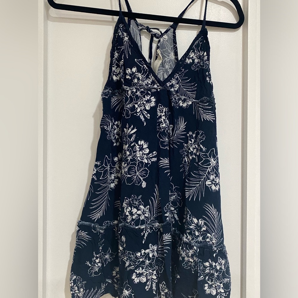 Ocean drive beach mini dress with tie in the back size M